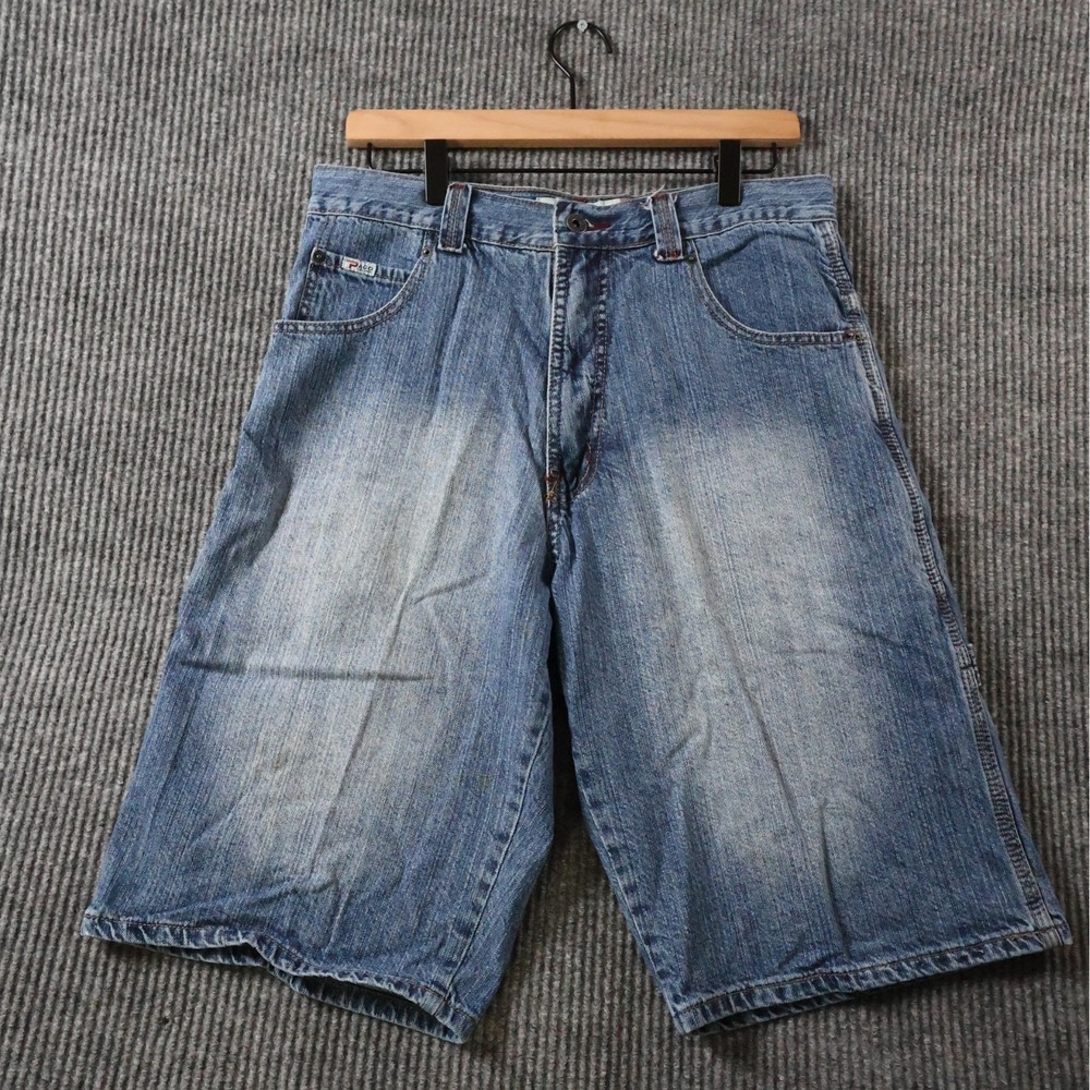Vintage Paco Sport Carpenter Denim Shorts Y2K Baggy Skater Mens Sz 32 Jorts Blue
